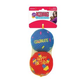 KONG Occasions Birthday Ball Dog Toy - Medium 2 count