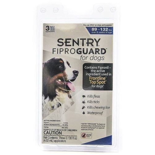 Sentry FiproGuard for Dogs - Dogs 89-132 lbs (3 Doses) Sentry FiproGuard for Dogs - Dogs 89-132 lbs (3 Doses)