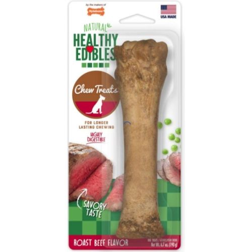 Nylabone Healthy Edibles Wholesome Dog Chews - Roast Beef Flavor - Souper (1 Pack) Nylabone Healthy Edibles Wholesome Dog Chews - Roast Beef Flavor - Souper (1 Pack)