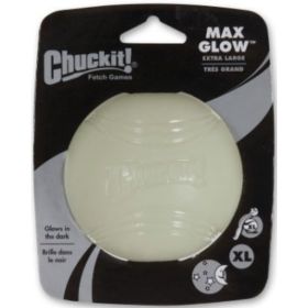 Chuckit Max Glow Ball - X Large Ball - 3.5" Diameter - 1 Pack