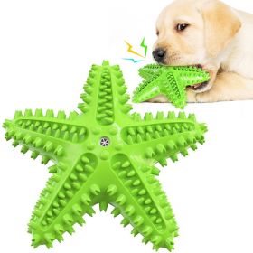 Sea Star Shaped Dog Toothbrush with Sound Pet Teeth Grinding Toy Dog Sound Toy (Color: C)