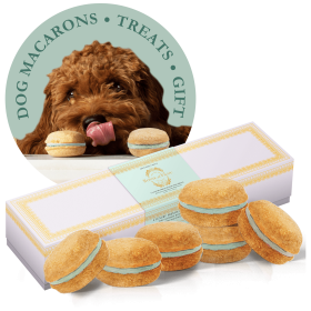 Dog Macarons - Count of 6 (Dog Treats | Dog Gifts) (Flavor: Mint)