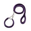 Eight-strand nylon braided dog collar leash dog chain impact blasting chain pet leash